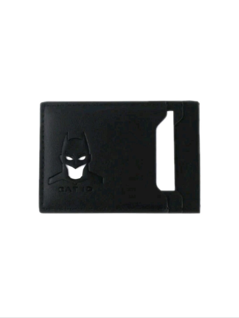 Bat ID Horizontal Laser Cut Batman Card Holder Wallet Black NIB - Picture 7 of 7